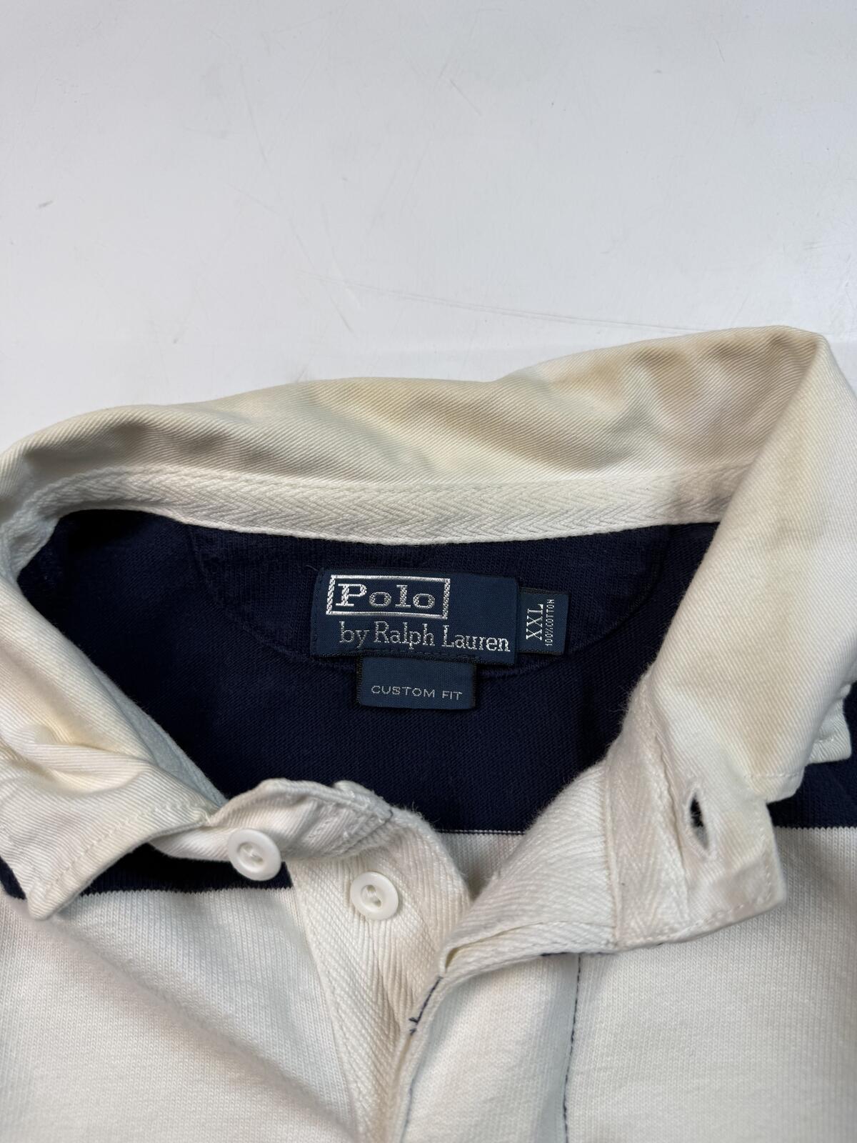 Vintage Polo Ralph Lauren striped rugby polo (XXL)