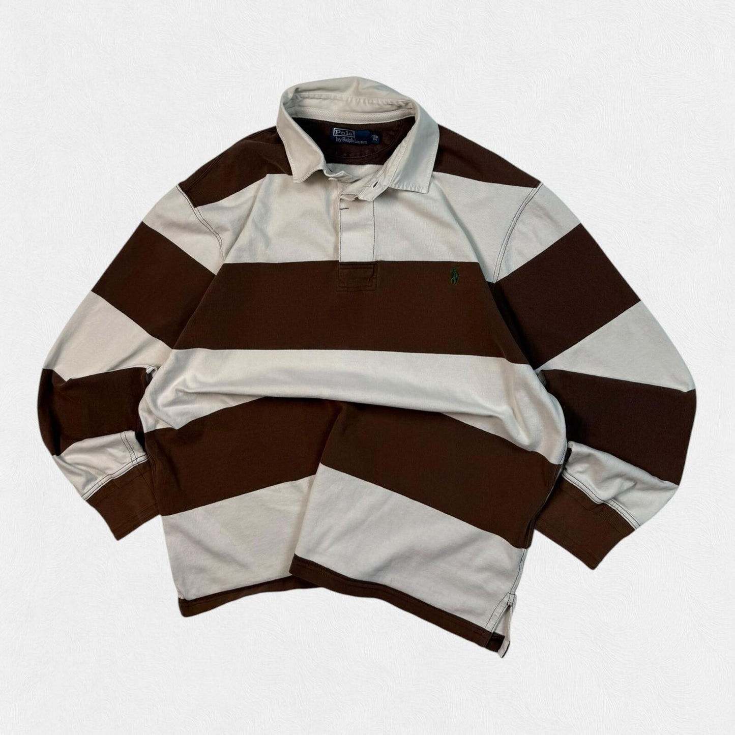 Vintage Polo Ralph Lauren striped rugby polo (XL)