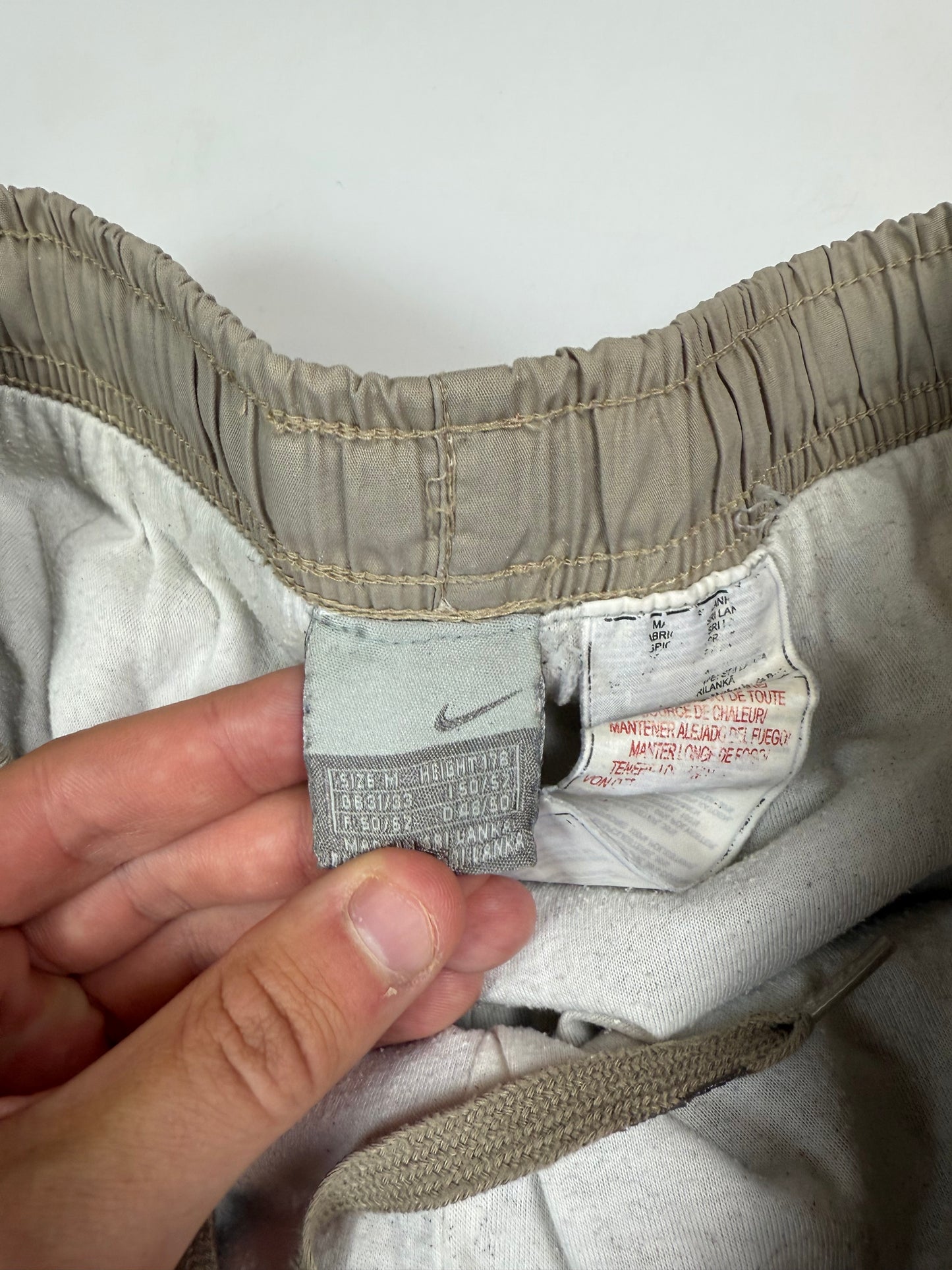 Vintage Nike baggy side stripe track pants (M)