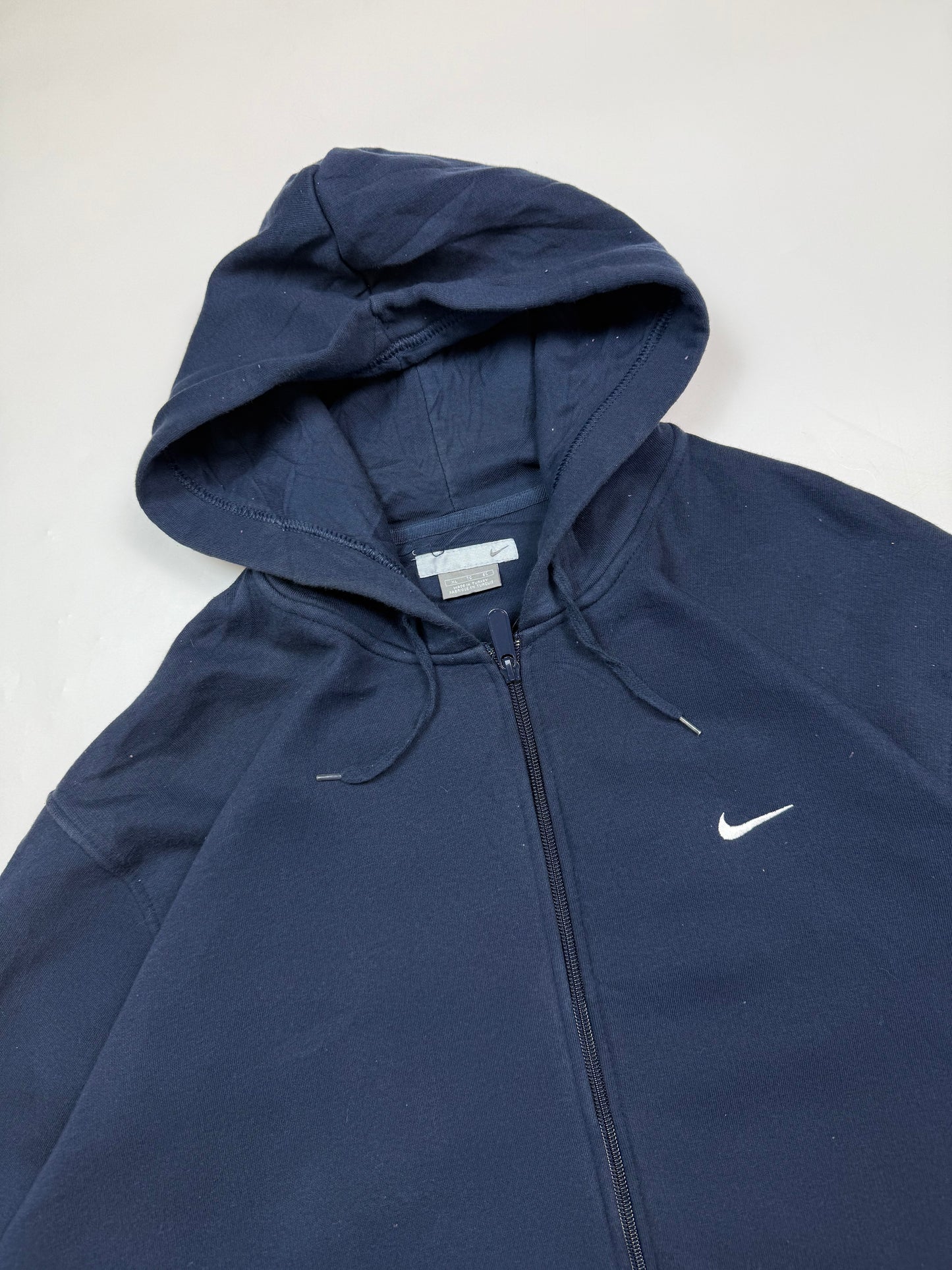 Vintage Nike mini swoosh full zip hoodie (XL)