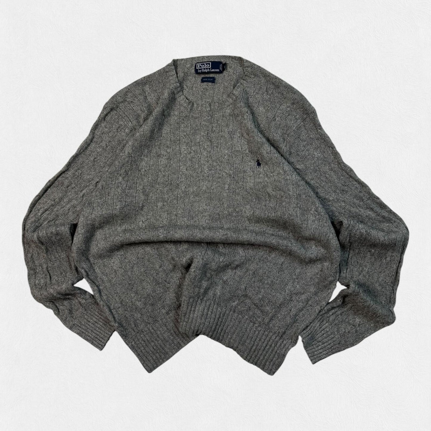 Vintage Polo Ralph Lauren cable knit sweater (L)