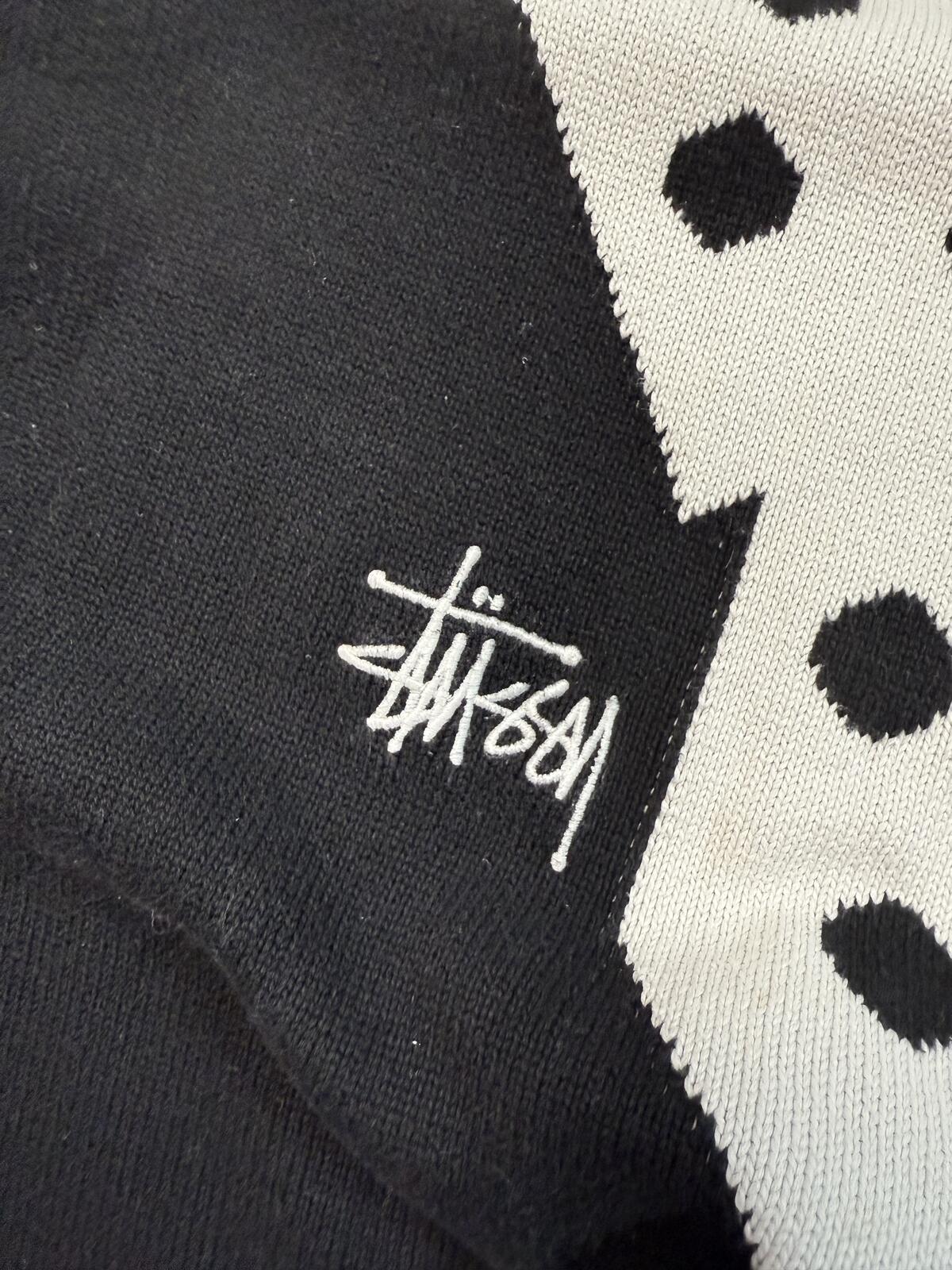 Stussy dice knit crew sweater (L)
