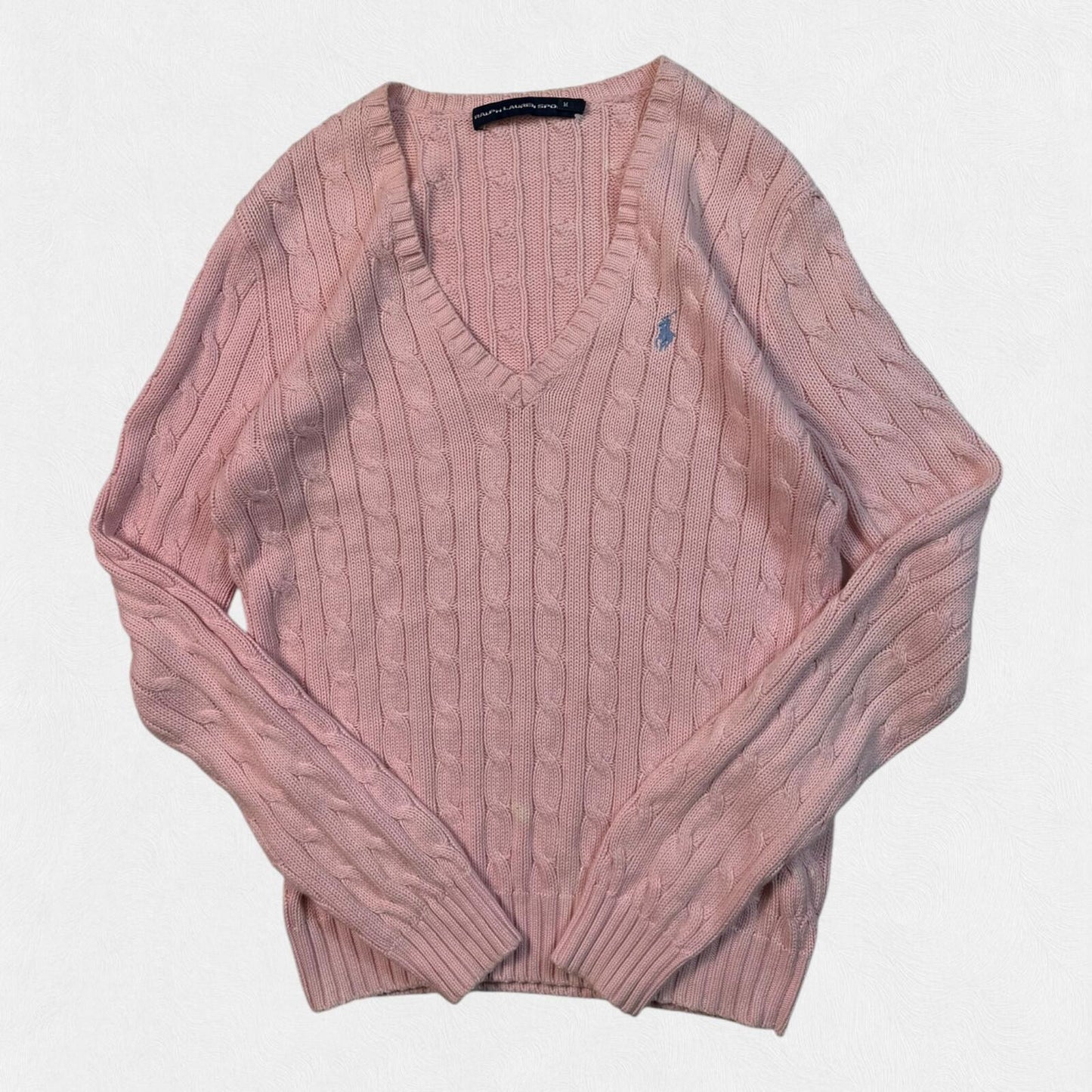 Vintage Polo Ralph Lauren cable knit sweater (M)