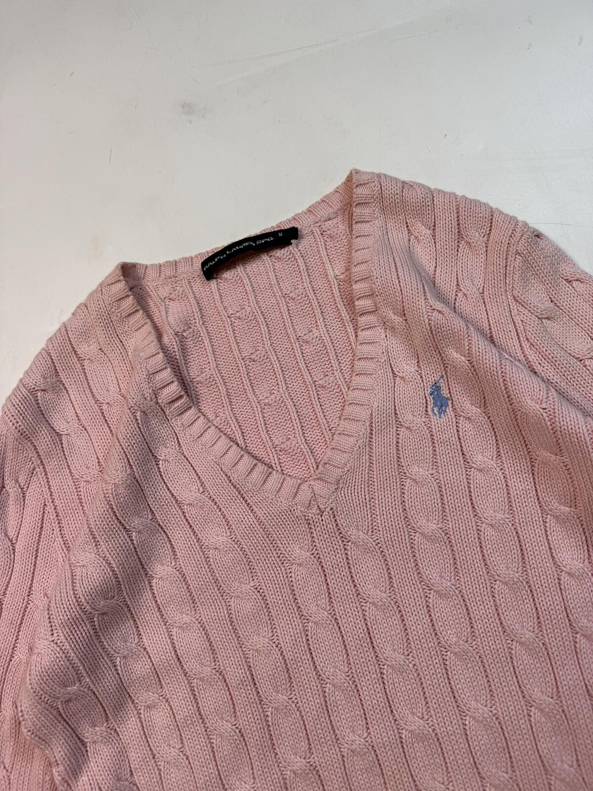 Vintage Polo Ralph Lauren cable knit sweater (M)