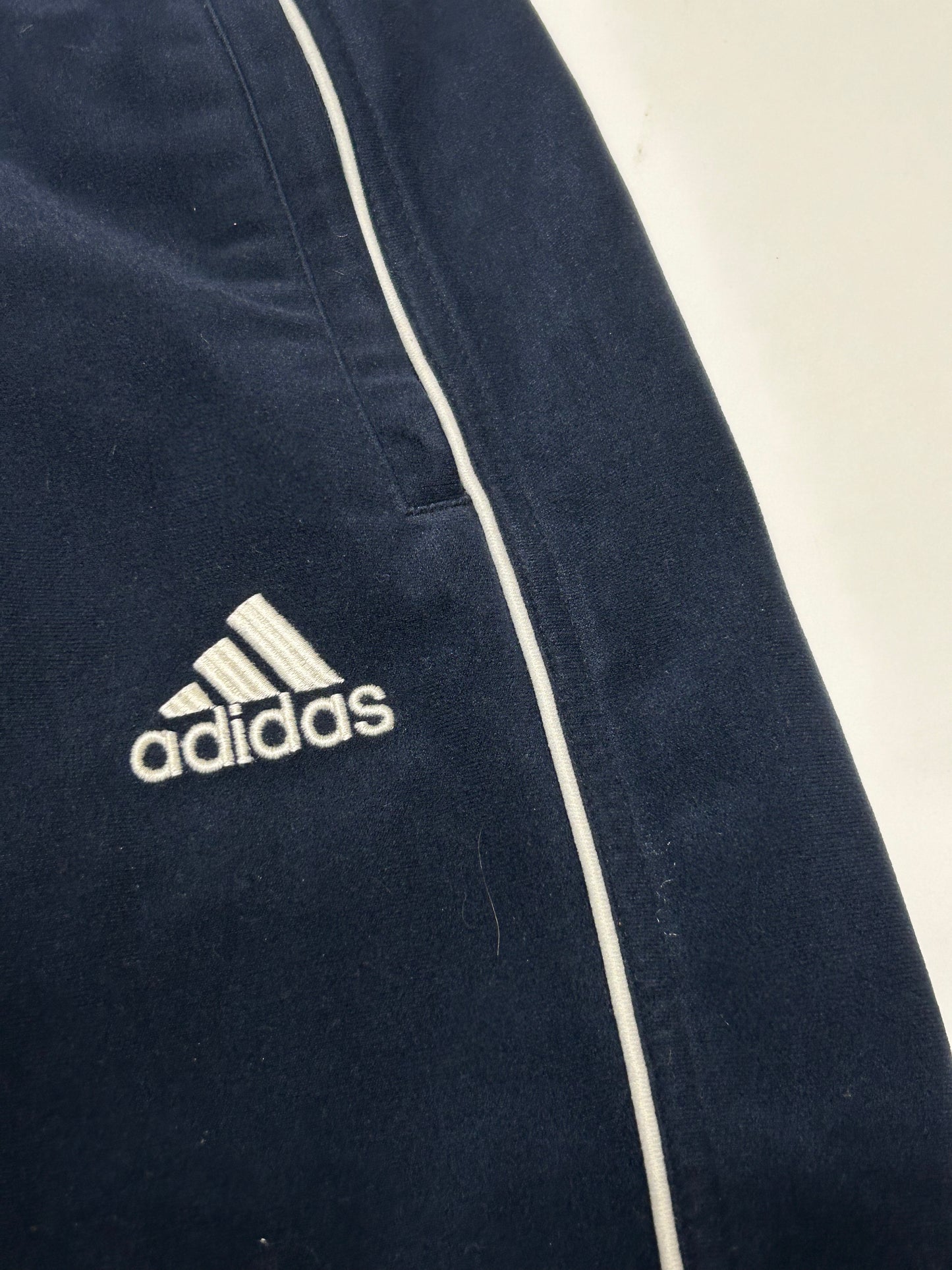 Vintage Adidas velour track pants (M)