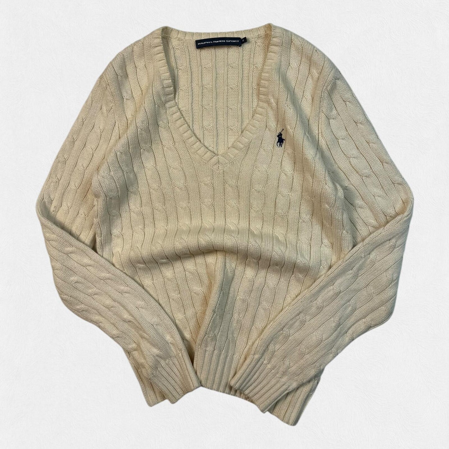 Vintage Polo Ralph Lauren cable knit sweater (M)