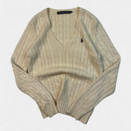 Vintage Polo Ralph Lauren cable knit sweater (M)