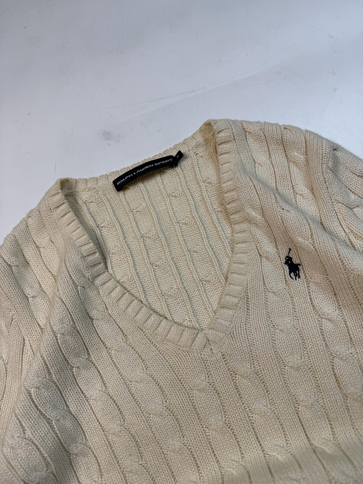 Vintage Polo Ralph Lauren cable knit sweater (M)