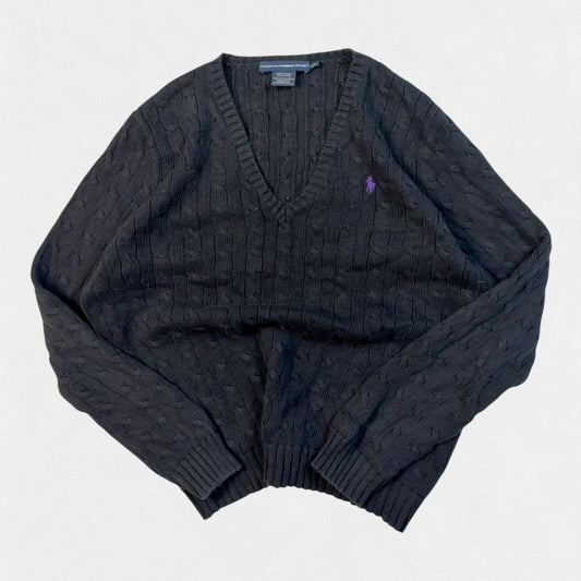 Vintage Polo Ralph Lauren cable knit sweater (XL)
