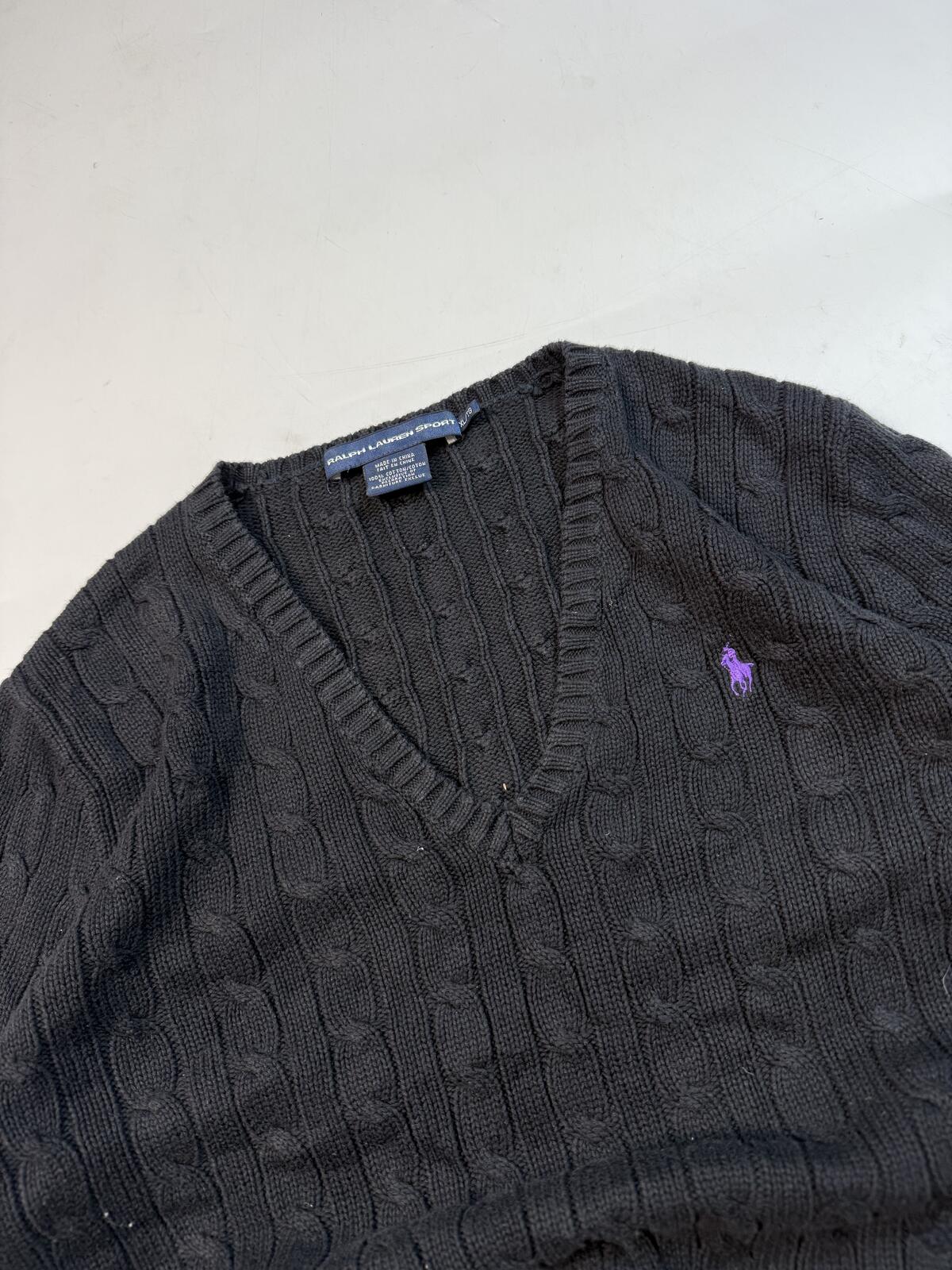 Vintage Polo Ralph Lauren cable knit sweater (XL)
