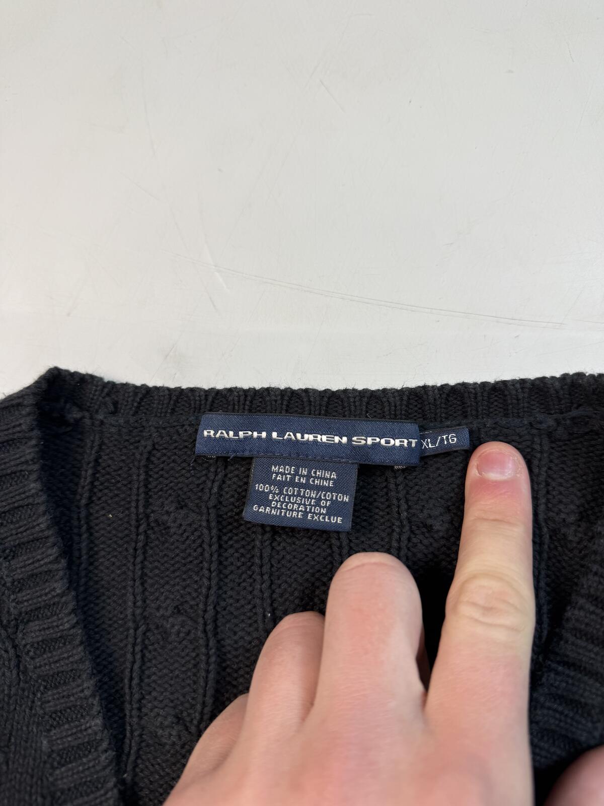 Vintage Polo Ralph Lauren cable knit sweater (XL)