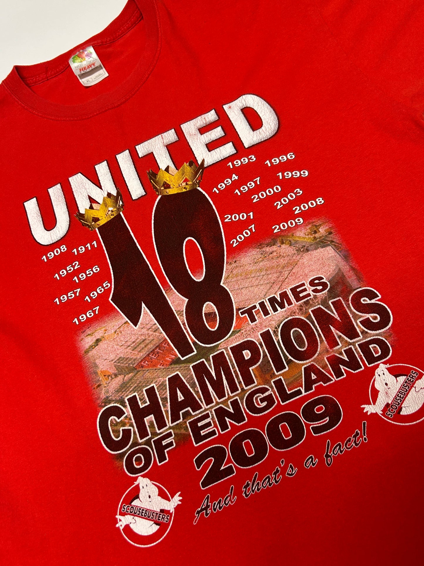 Vintage Manchester United 2009 champions tee (XL)