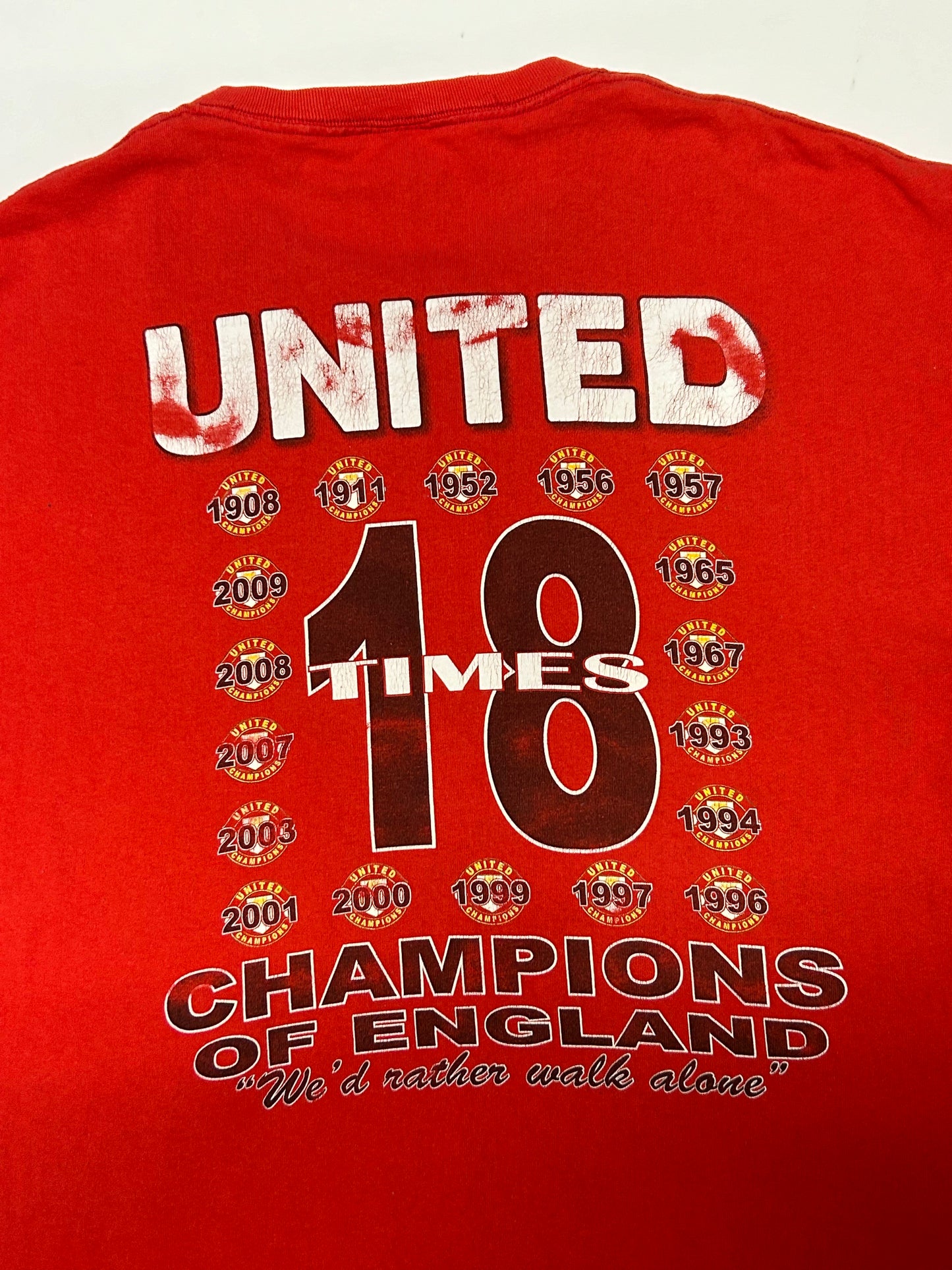Vintage Manchester United 2009 champions tee (XL)
