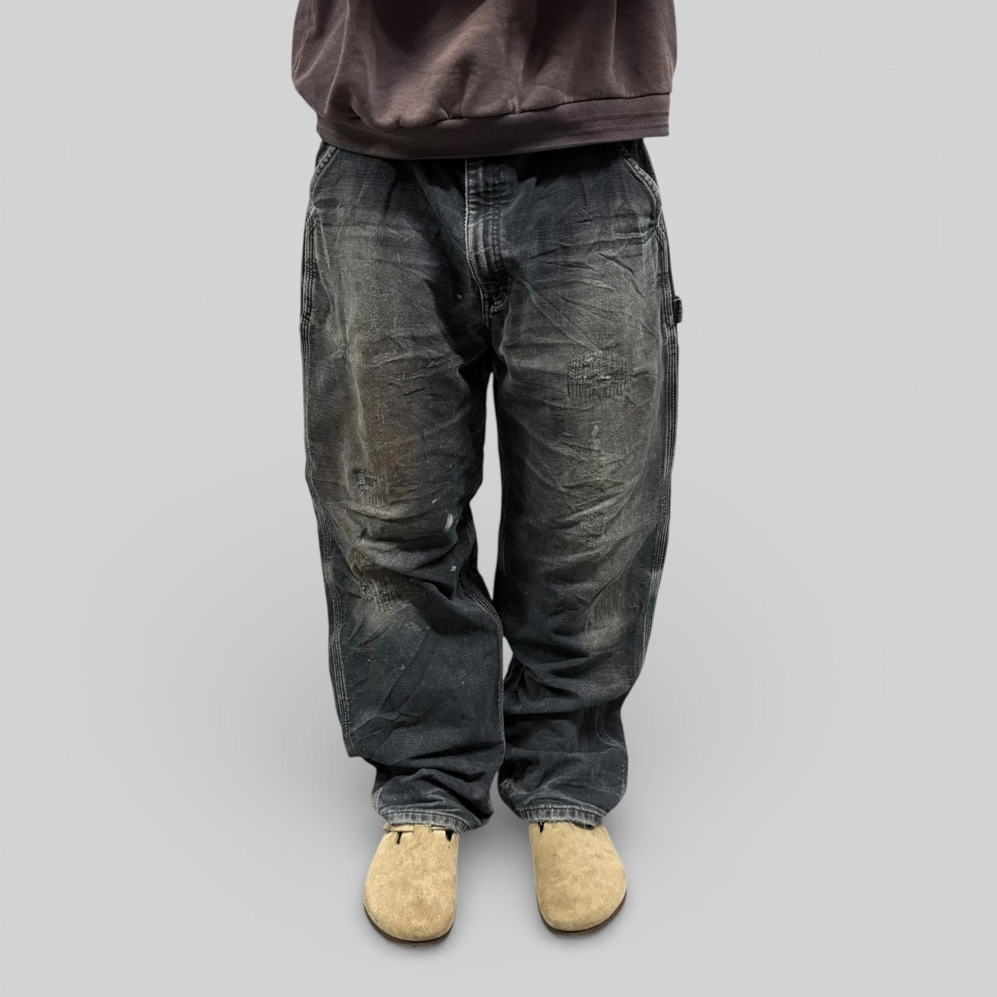 Carhartt faded baggy carpenter pants (W38)