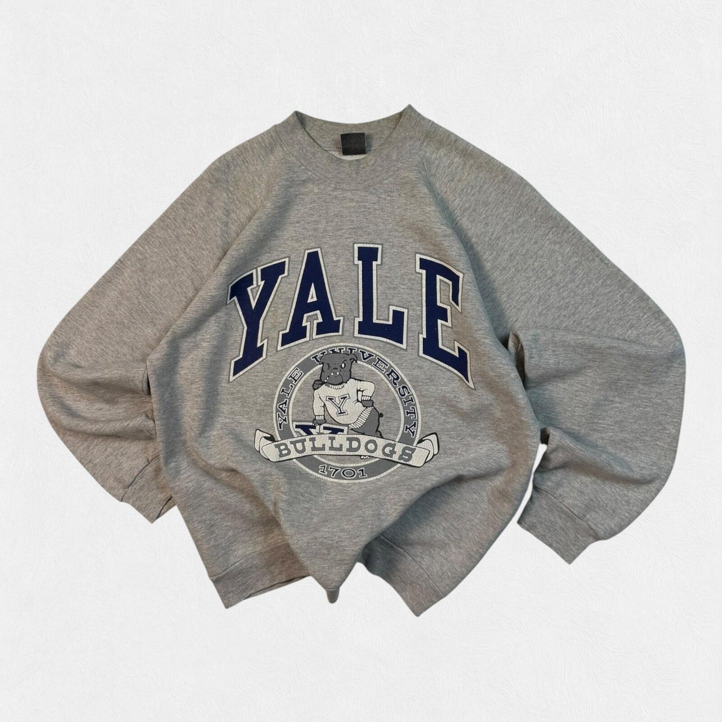 Vintage 80s Yale Bulldogs college graphic sweatshirt (M)