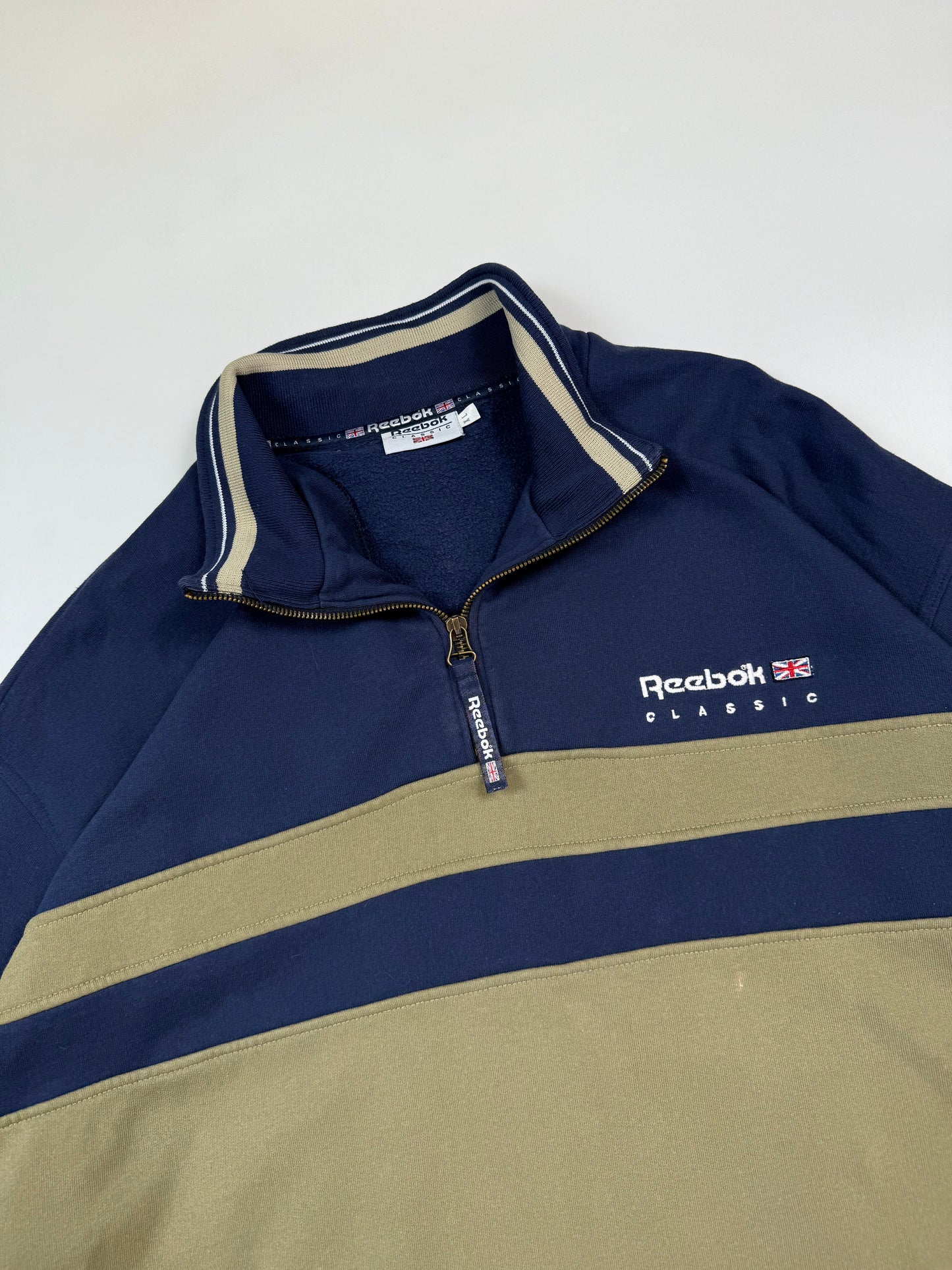 Vintage Reebok classic quarter zip sweatshirt (XL)