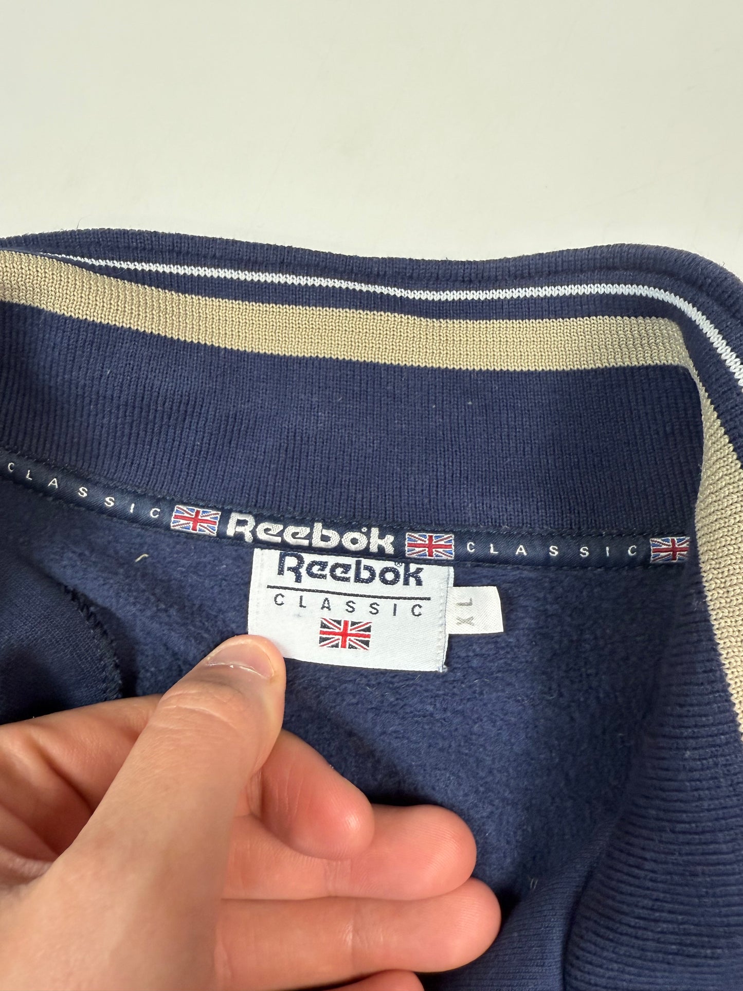 Vintage Reebok classic quarter zip sweatshirt (XL)