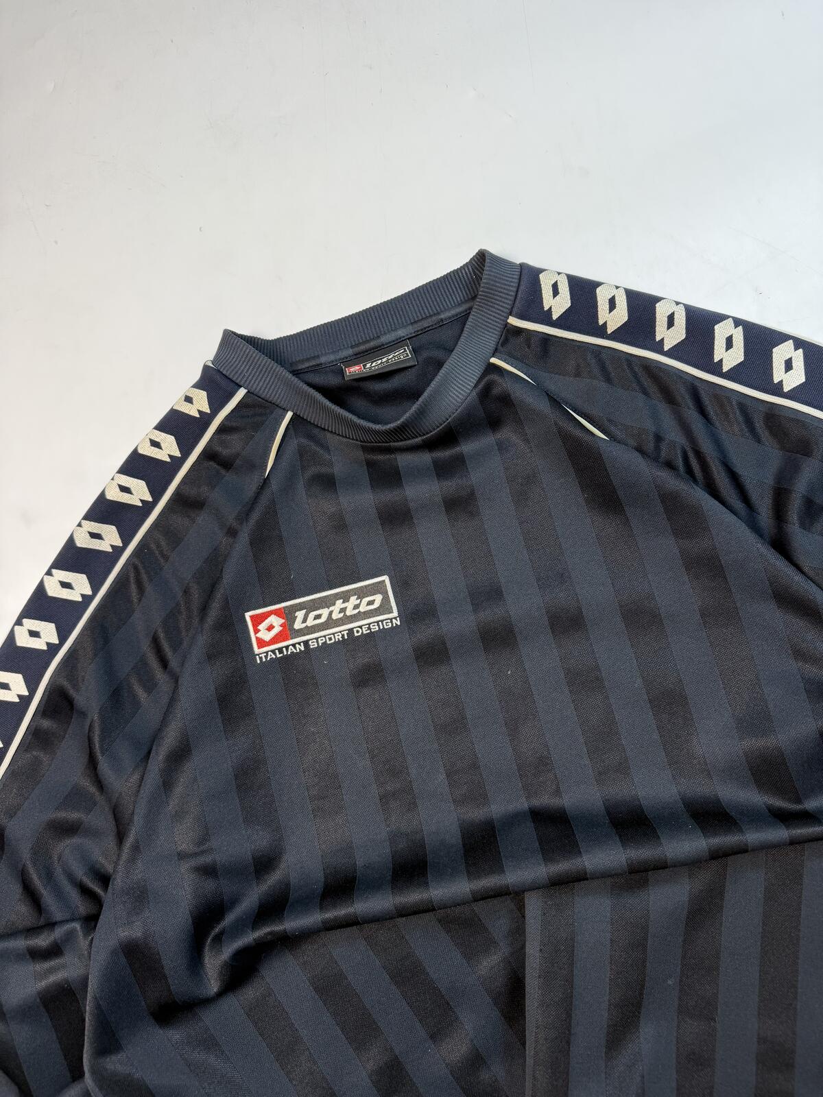 Vintage Y2K Lotto striped sweatshirt (L)