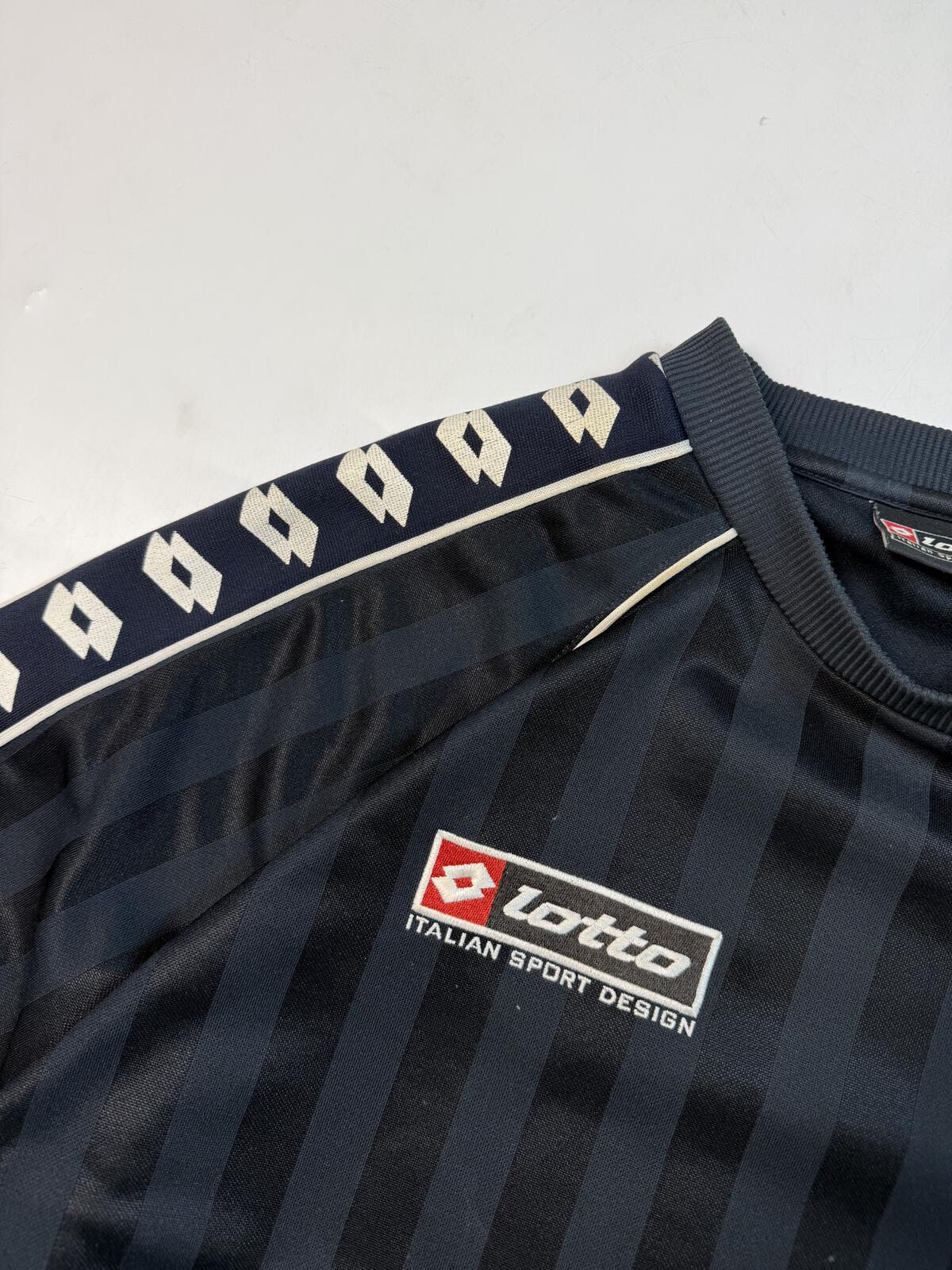 Vintage Y2K Lotto striped sweatshirt (L)