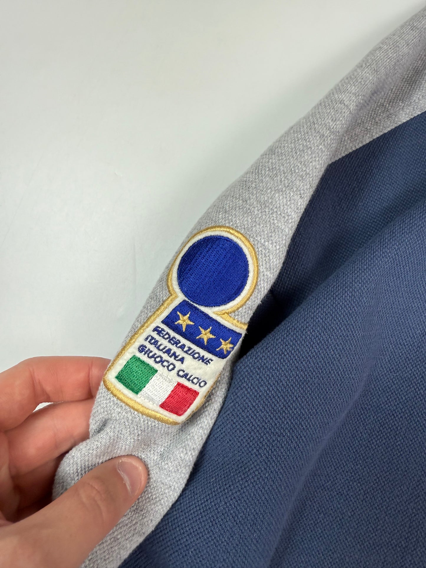 Vintage 90s Nike Italy football quarter zip sweatshirt (M)