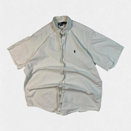 Vintage Polo Ralph Lauren striped short sleeve shirt (XL)