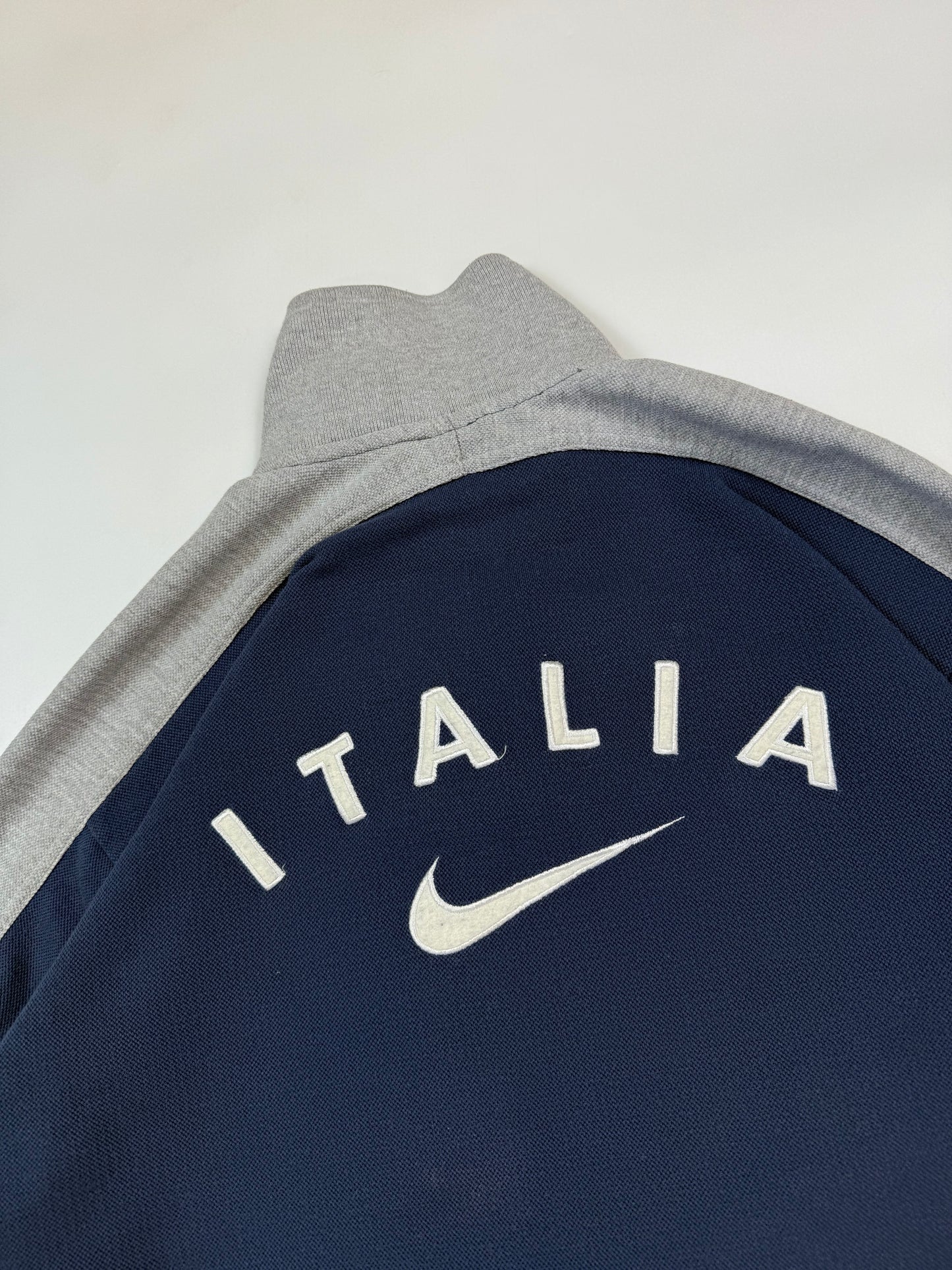 Vintage 90s Nike Italy football quarter zip sweatshirt (M)