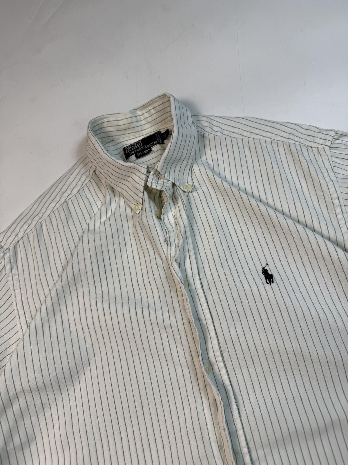 Vintage Polo Ralph Lauren striped short sleeve shirt (XL)
