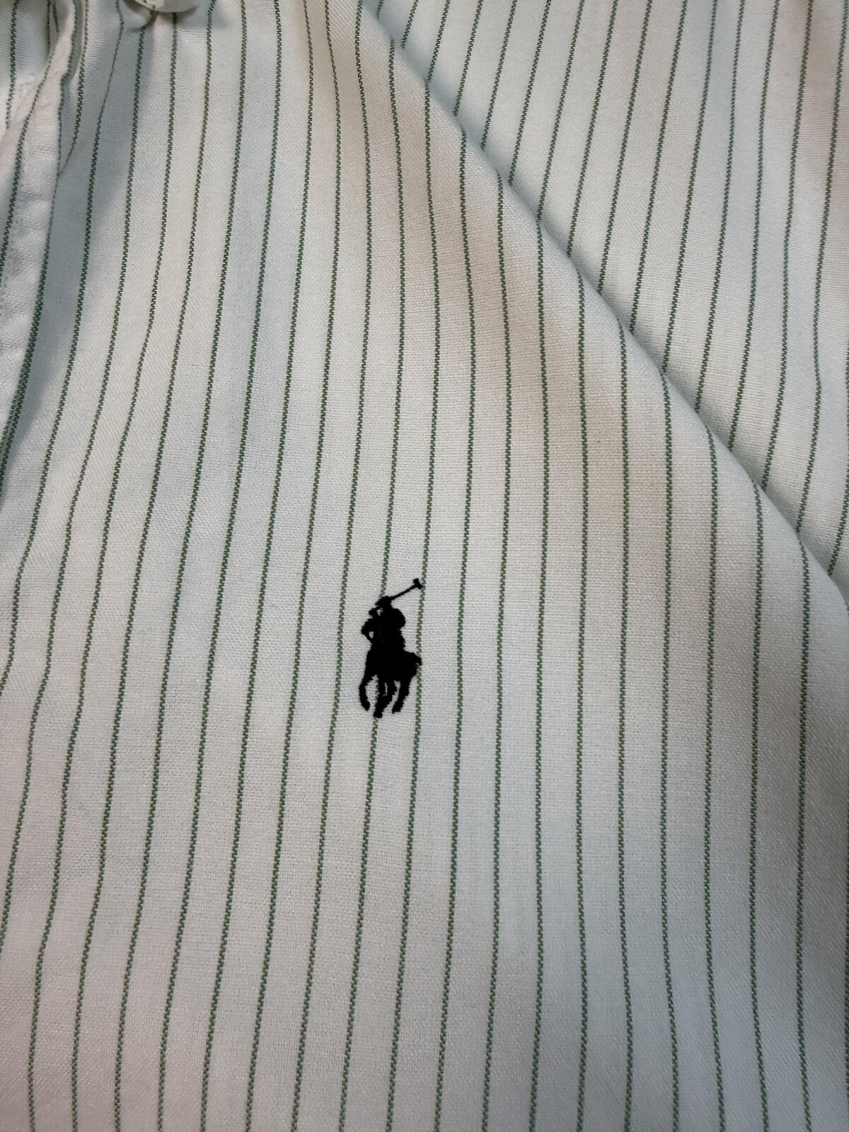 Vintage Polo Ralph Lauren striped short sleeve shirt (XL)