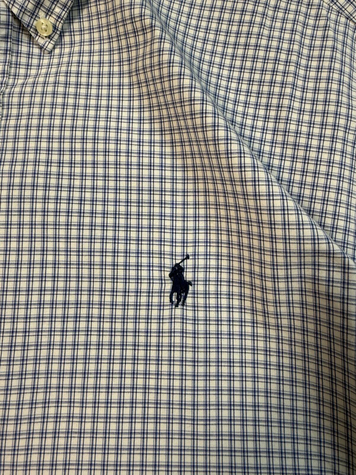 Vintage Polo Ralph Lauren checkered short sleeve shirt (XXL)