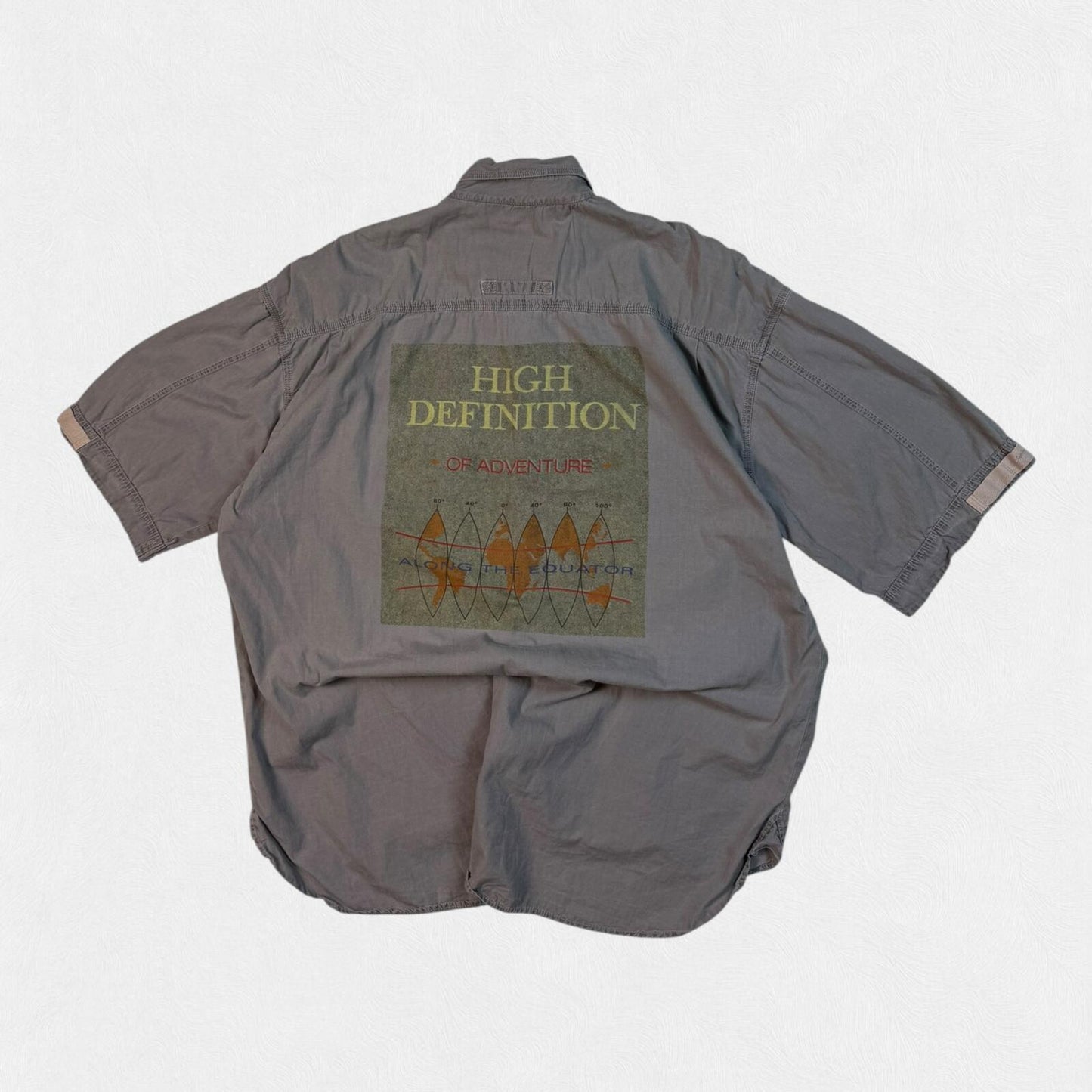 Vintage Y2K Camel short sleeve work shirt (L)