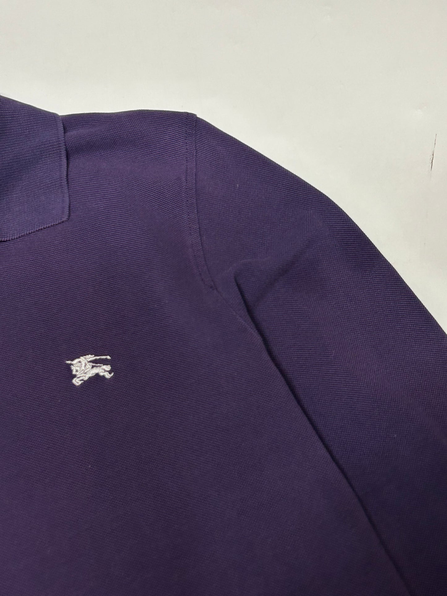 Burberry long sleeve polo shirt (L)