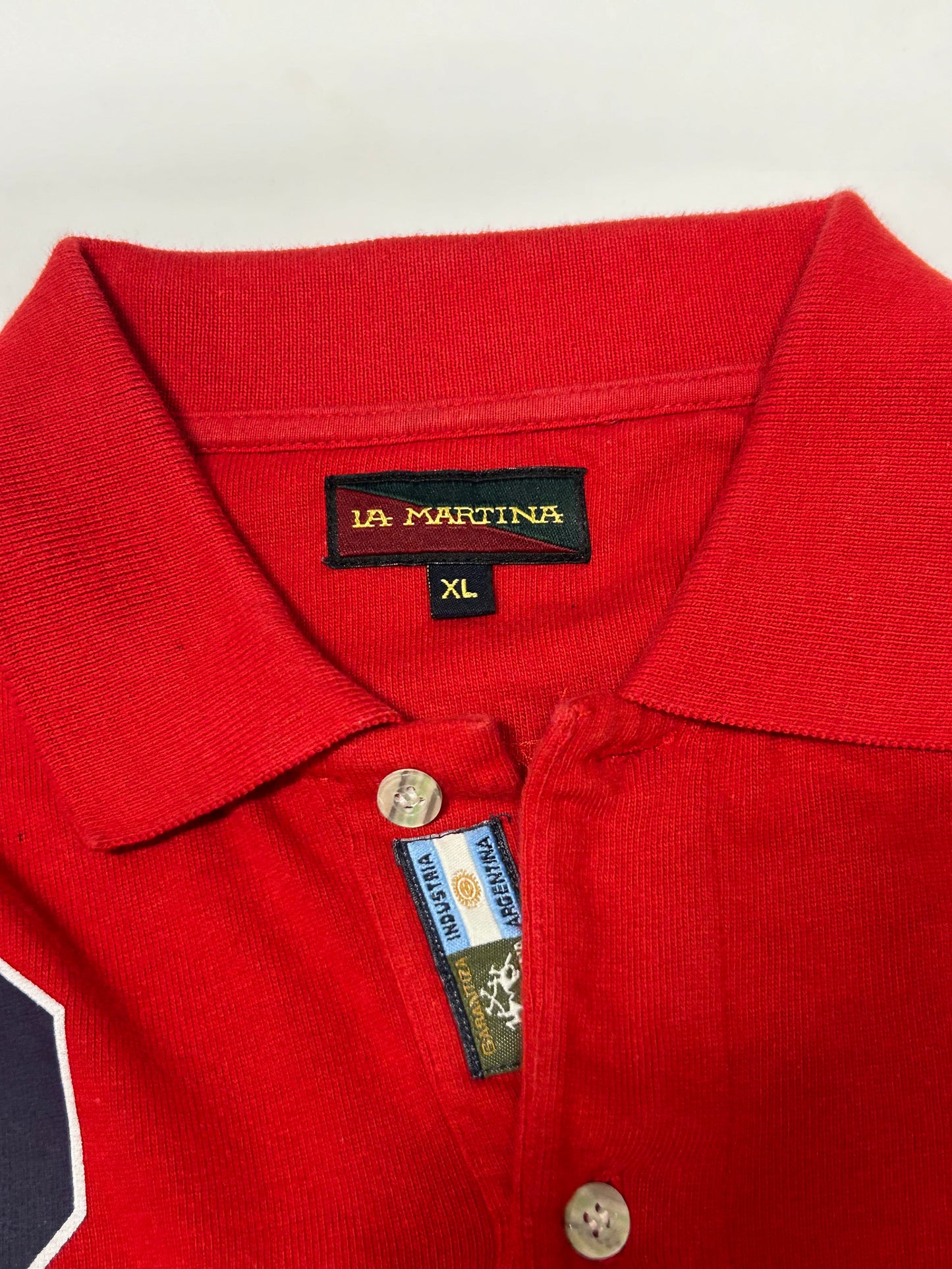 Vintage La Martina Chile polo team long sleeve polo shirt (XL)