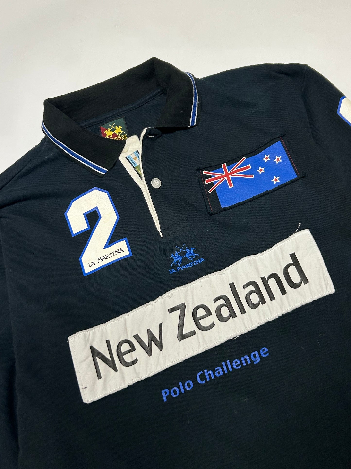 Vintage La Martina New Zealand long sleeve polo shirt (XL)