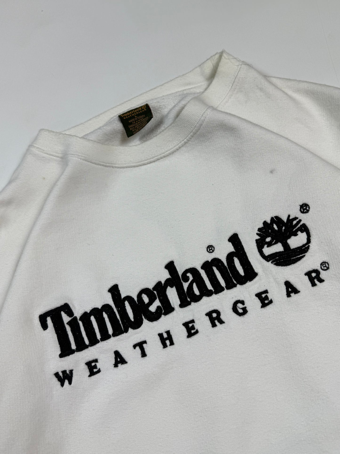Vintage 90s Timberland weathergear spell out sweatshirt (S)