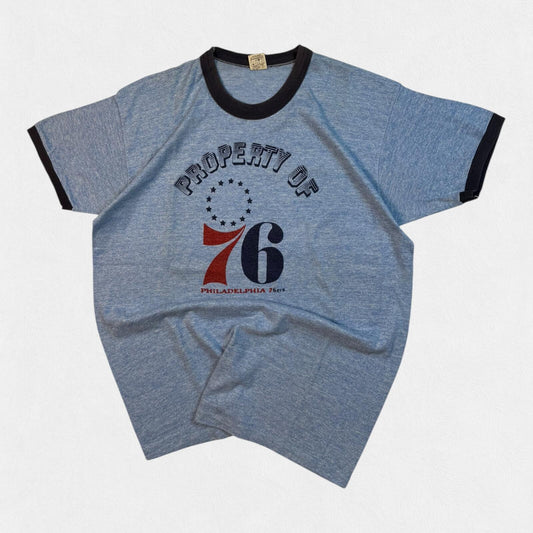 Vintage 70s Philadelphia 76ers russell athletic tee (XL)