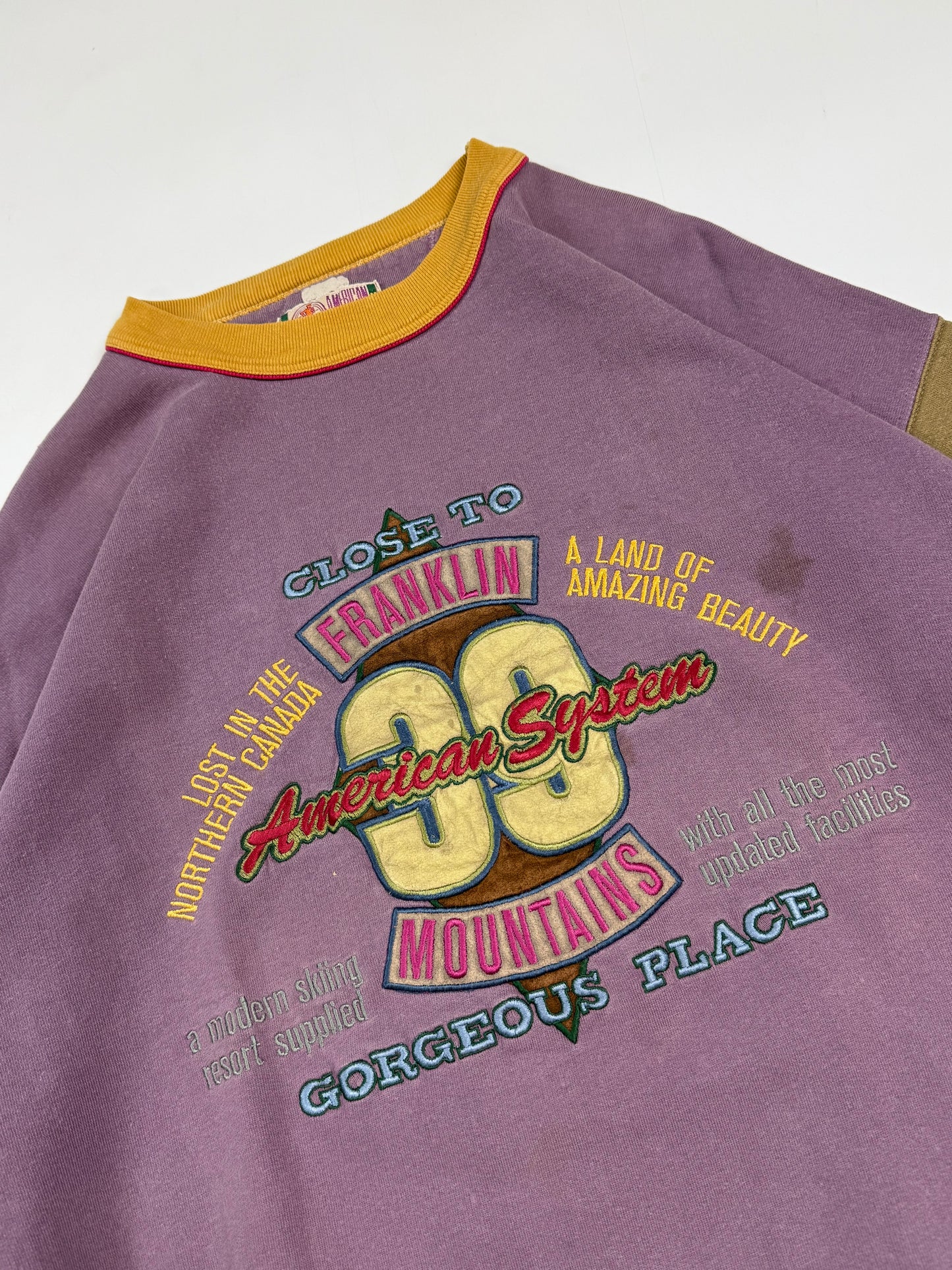 Vintage 80s American system graphic sweatshirt (M)