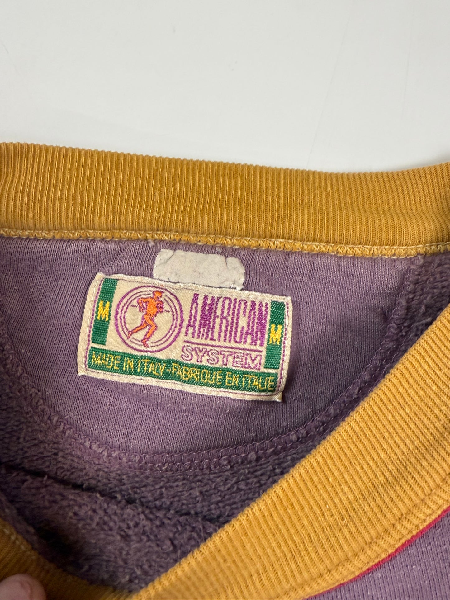 Vintage 80s American system graphic sweatshirt (M)