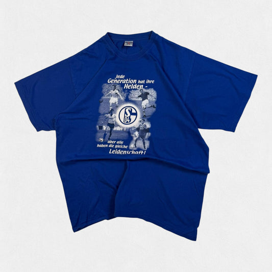 Vintage Schalke football graphic tee (XL)