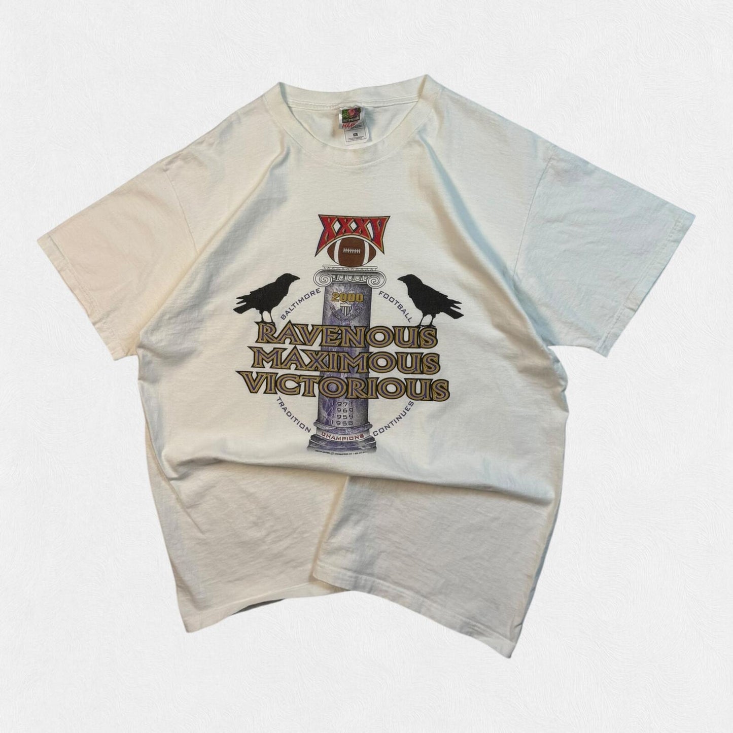 Vintage Baltimore Ravens 2000 super bowl graphic tee (XL)