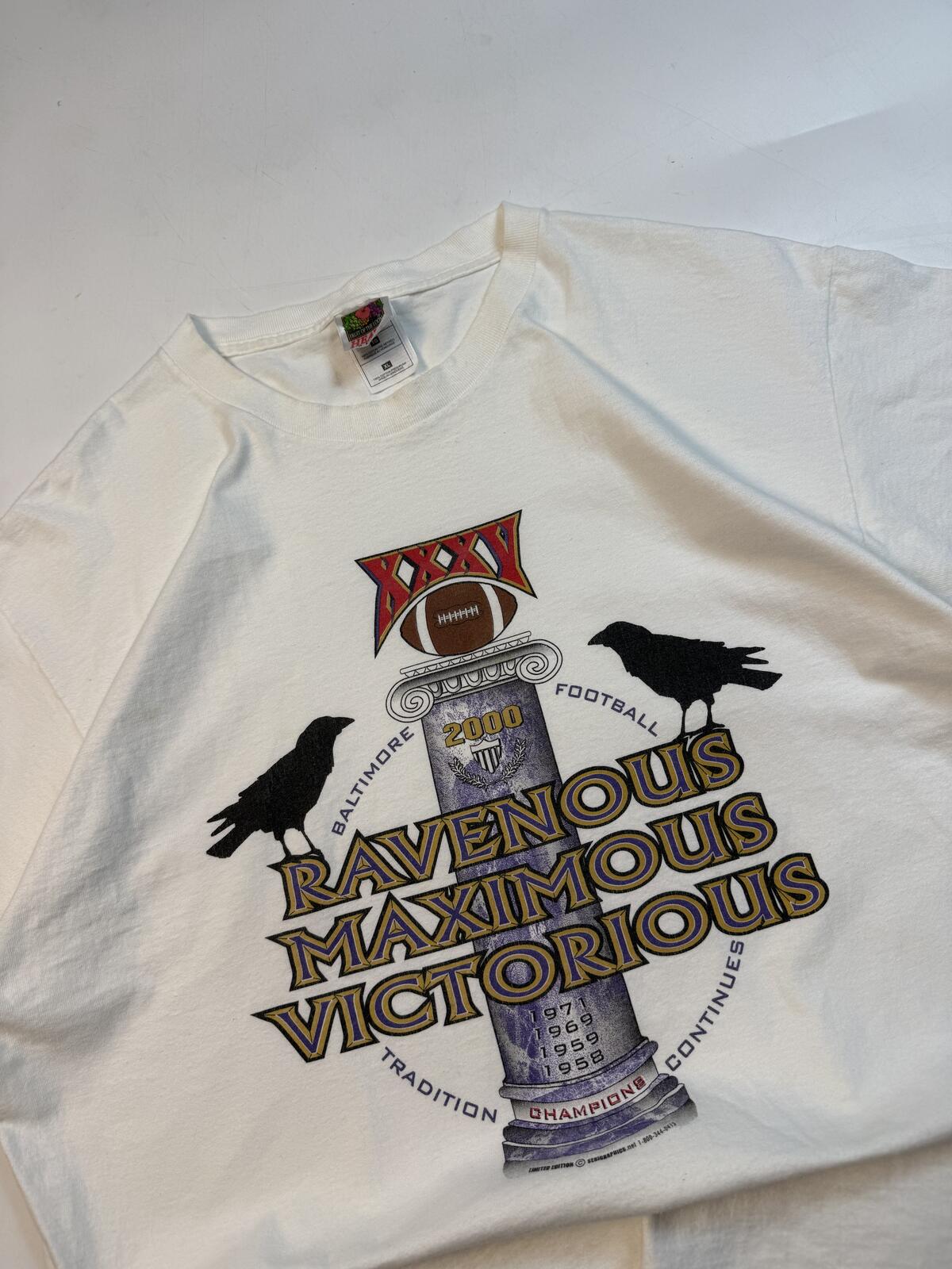 Vintage Baltimore Ravens 2000 super bowl graphic tee (XL)