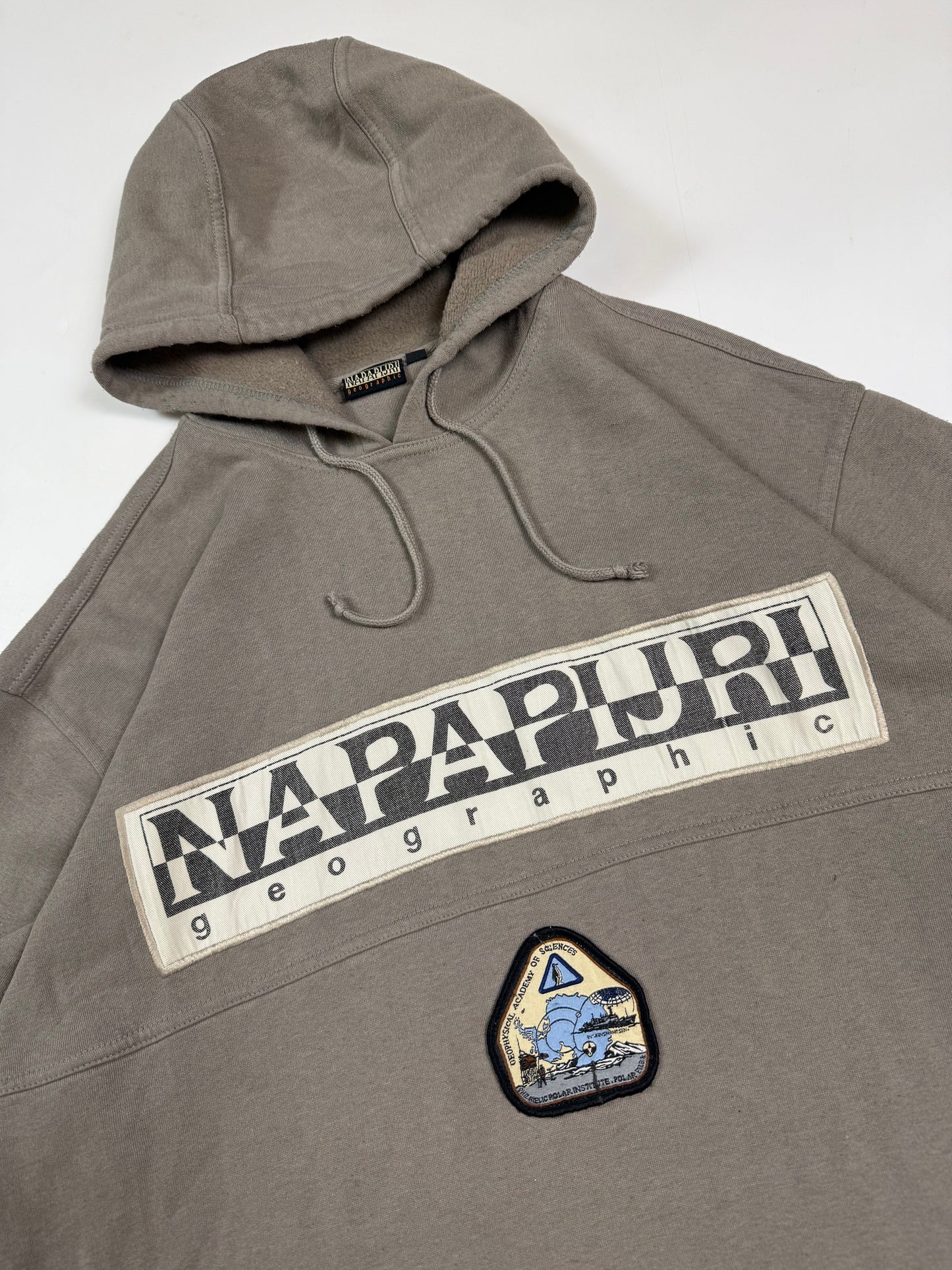 Vintage Napapijri spell out hoodie (L)