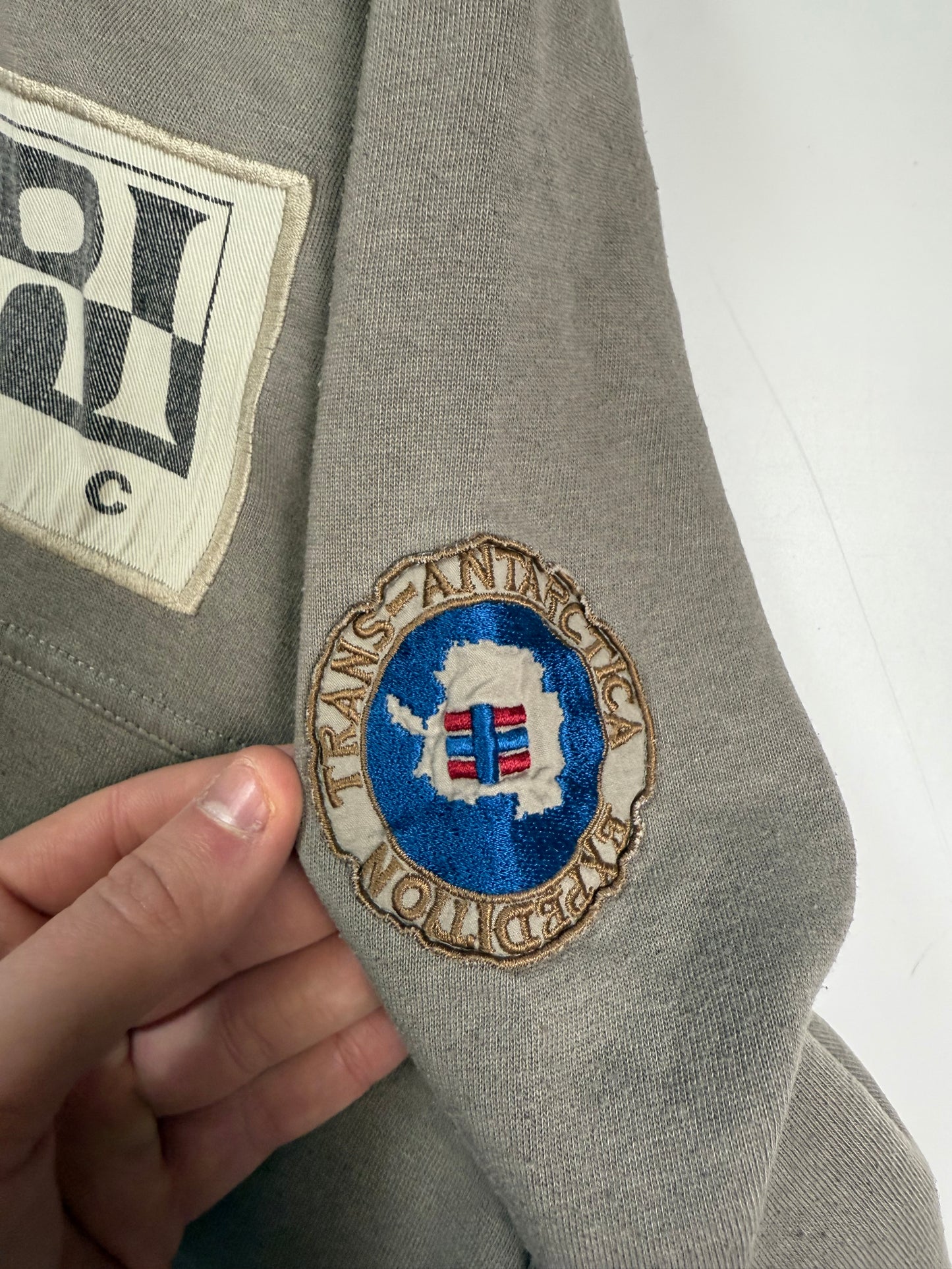 Vintage Napapijri spell out hoodie (L)