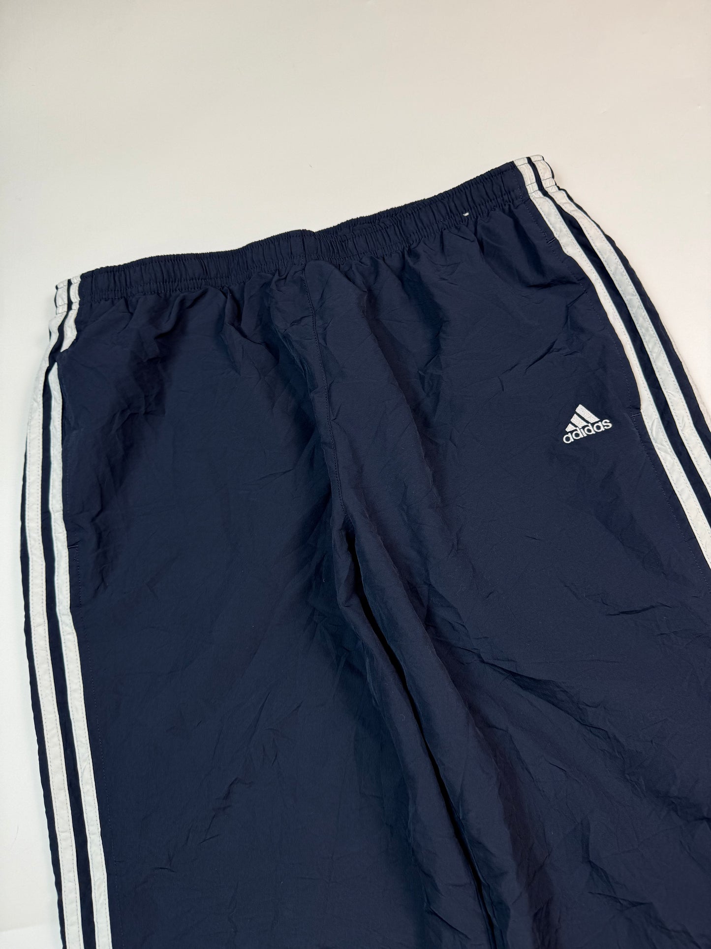 Vintage Adidas side stripe baggy track pants (L)