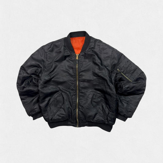 Vintage military flight bomber jacket (L)