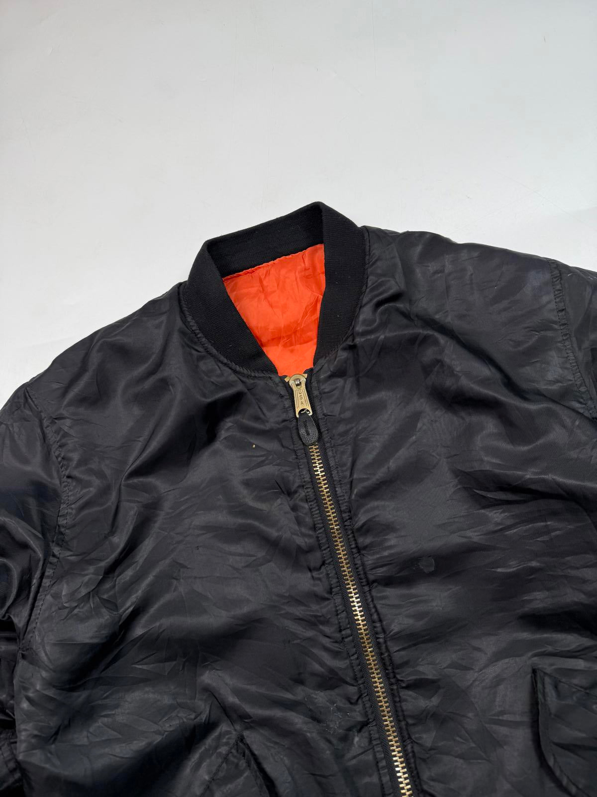 Vintage military flight bomber jacket (L)
