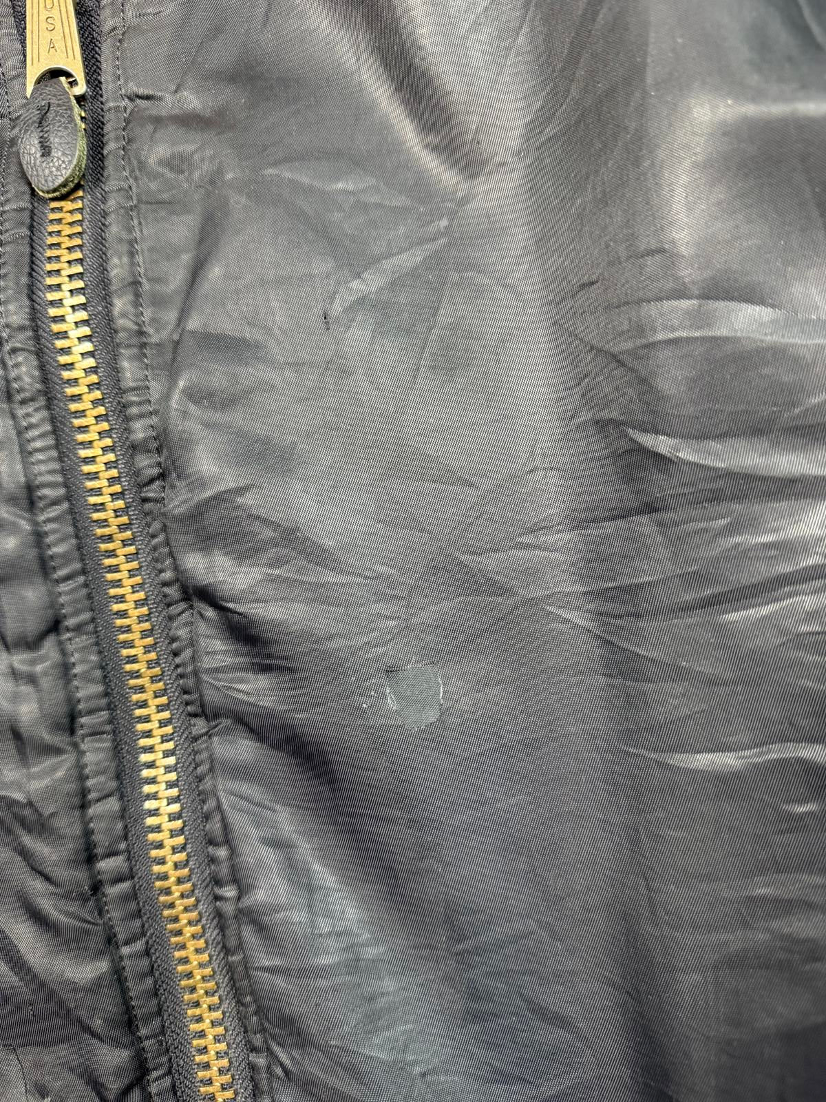 Vintage military flight bomber jacket (L)