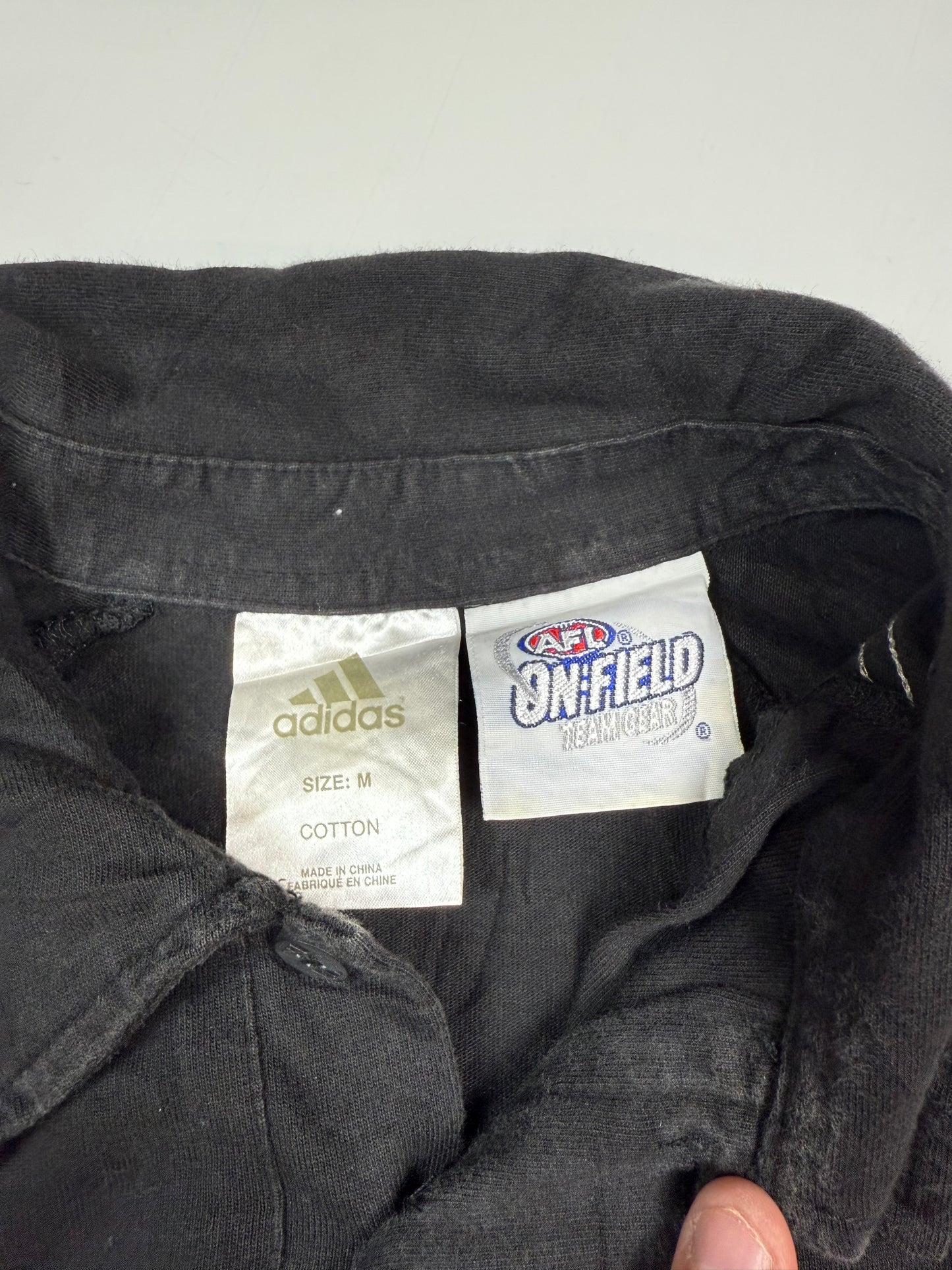 Vintage Collingwood Magpies Adidas AFL shirt (M)