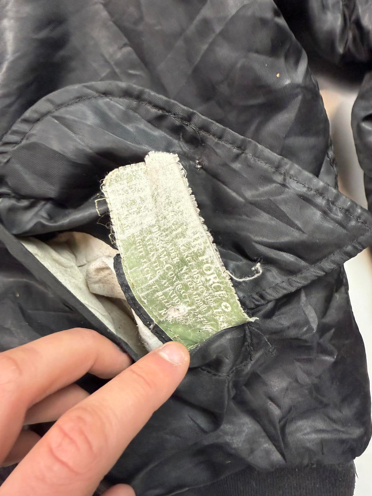 Vintage military flight bomber jacket (L)