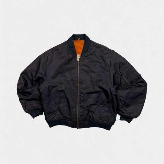 Vintage MA-1 flight bomber jacket (L)