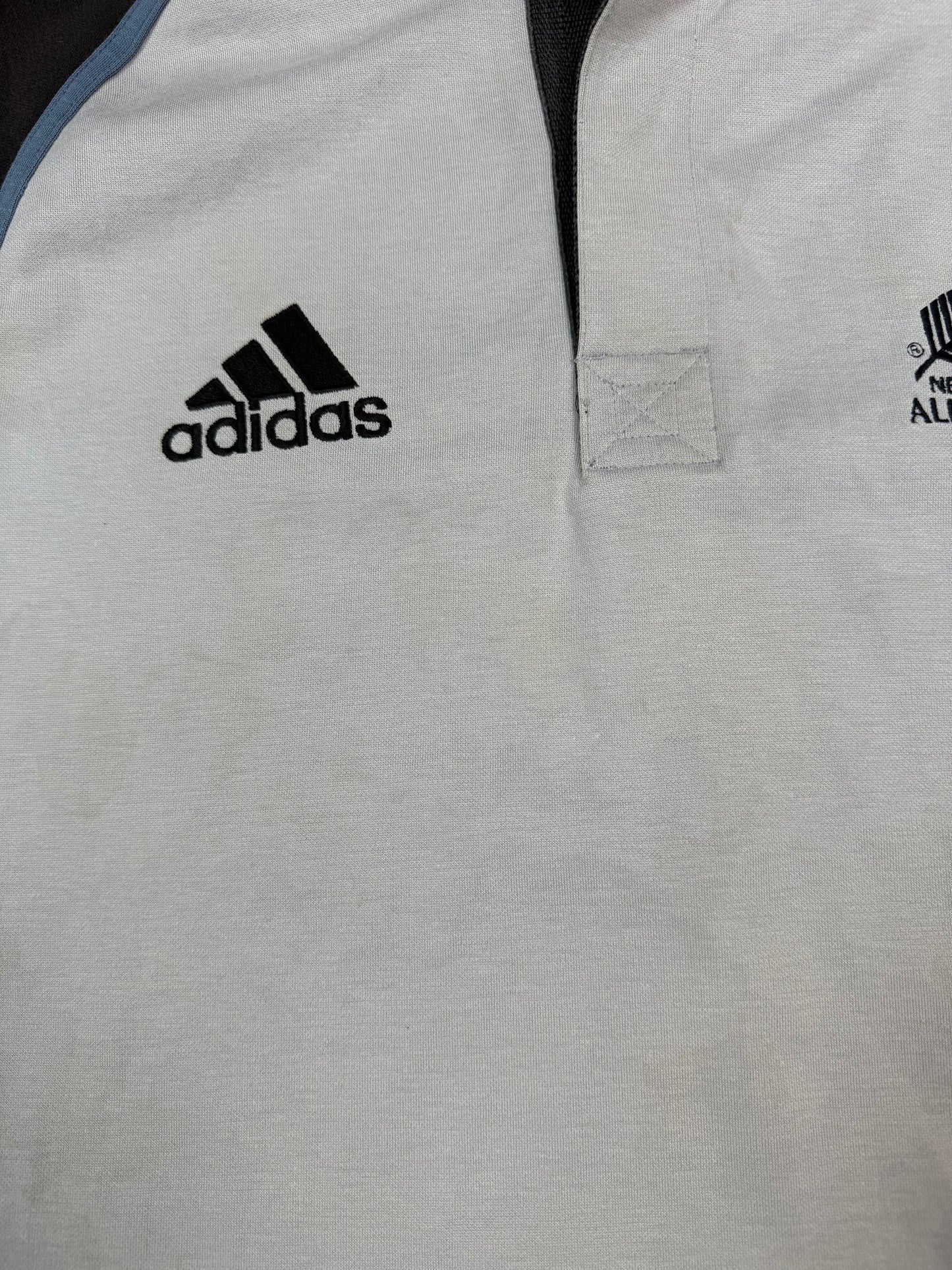 Vintage New Zealand all blacks 2001/02 Adidas rugby union training shirt (L)
